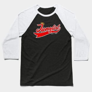 Team Junglist Crown Red Baseball T-Shirt